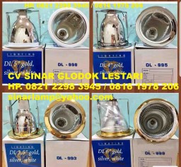 Armatur Downlight 3.5inch 4inch 5inch dan 6inch Gold Silver atau Putih